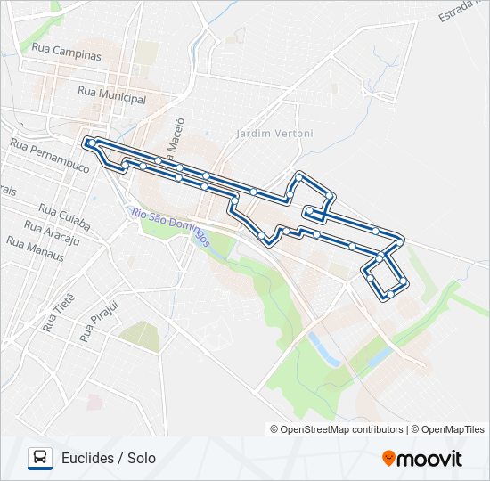 EUCLIDES / SOLO bus Line Map