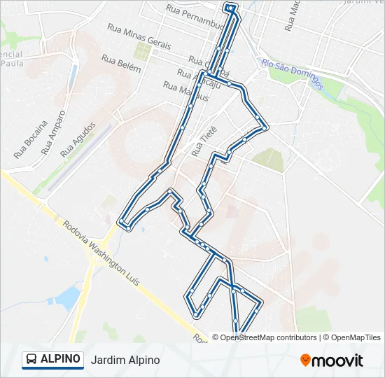 ALPINO Bus Line Map