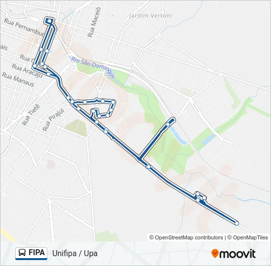 FIPA Bus Line Map