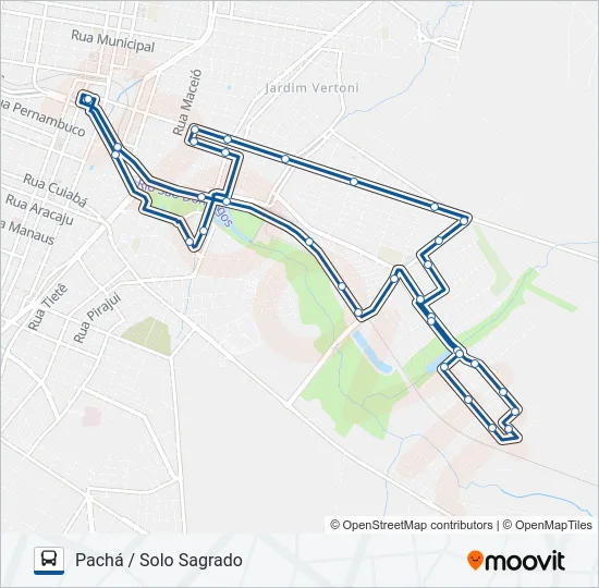 PACHÁ / SOLO SAGRADO Bus Line Map