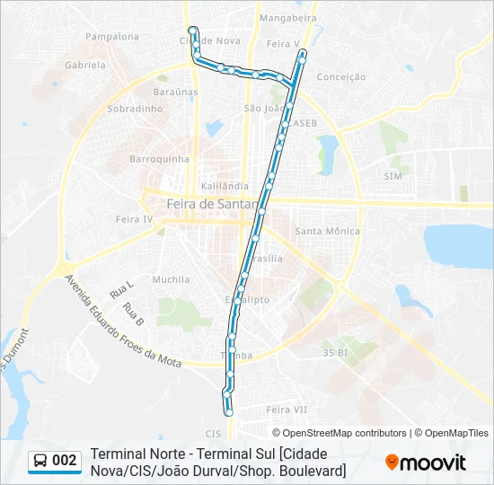 002 Bus Line Map