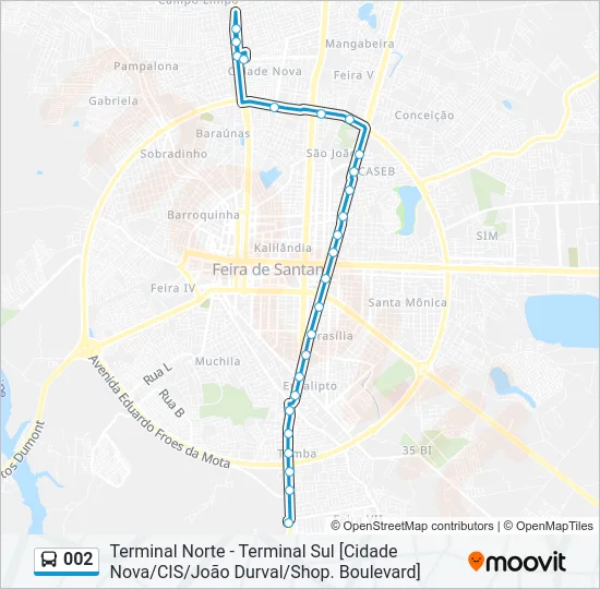 002 Bus Line Map