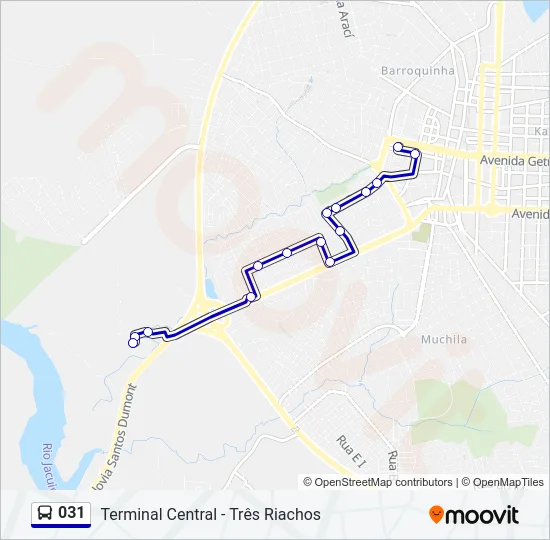 031 Bus Line Map