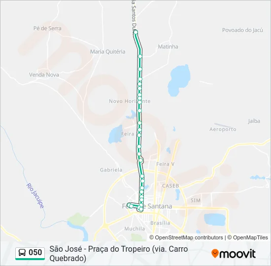050 Bus Line Map