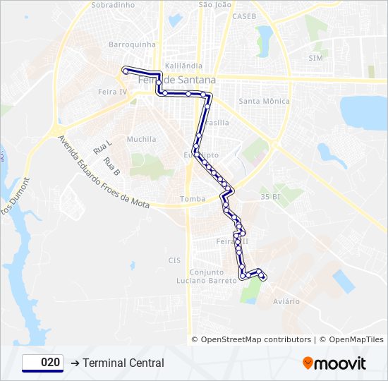 Rota da linha 144001: horários, paradas e mapas - Cajazeiras 7/6 X