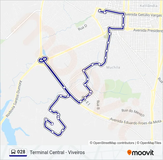 028 Bus Line Map
