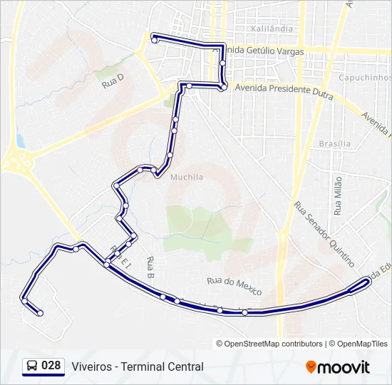028 Bus Line Map