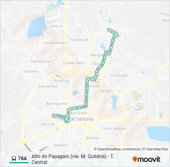 78A Bus Line Map