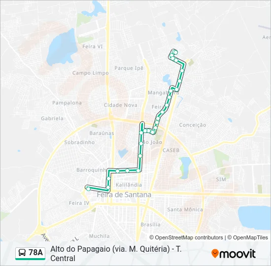 78A Bus Line Map