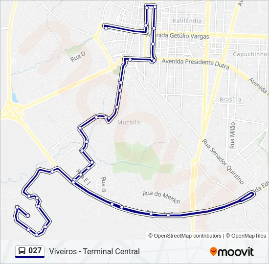 027 Bus Line Map