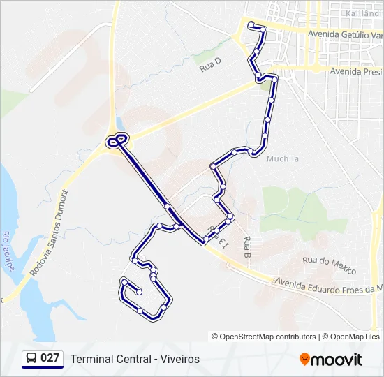 027 Bus Line Map