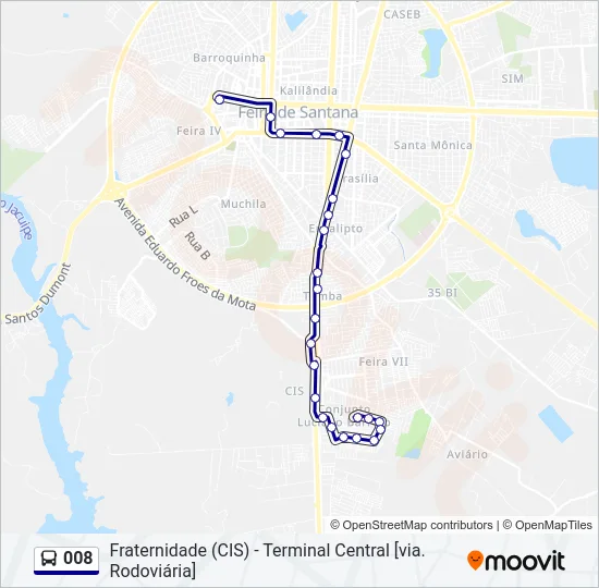 008 Bus Line Map