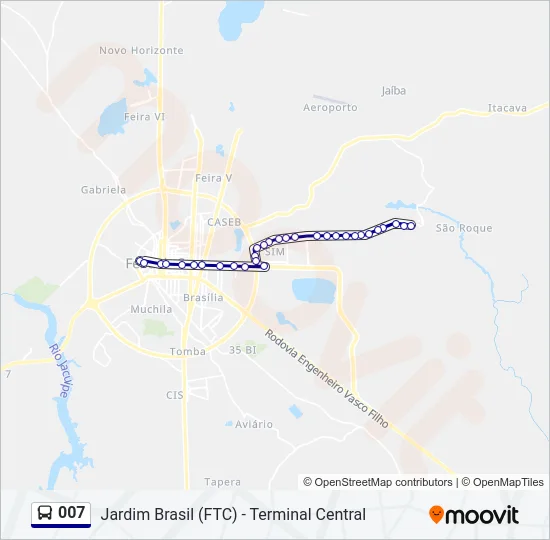 007 Bus Line Map