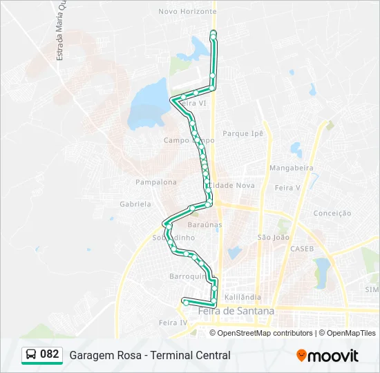 082 Bus Line Map