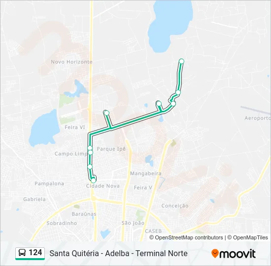 124 Bus Line Map