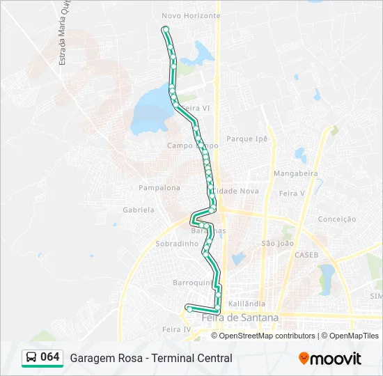 064 Bus Line Map