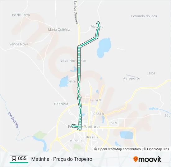 055 Bus Line Map