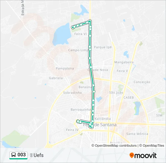 003 Bus Line Map