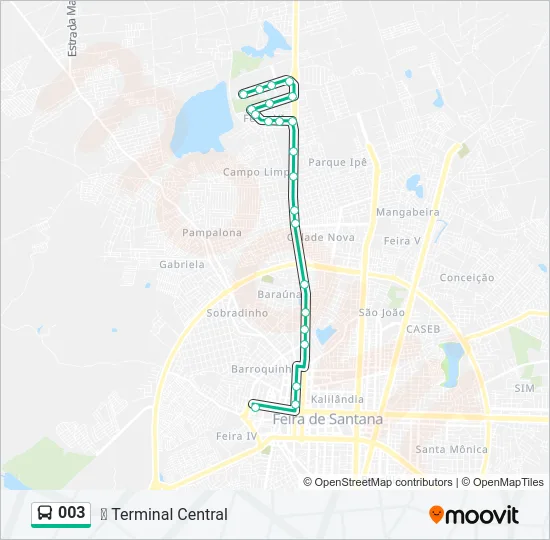 003 Bus Line Map
