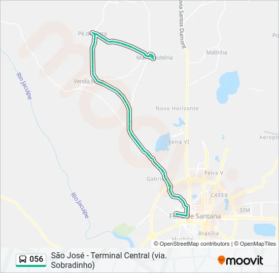 056 Bus Line Map
