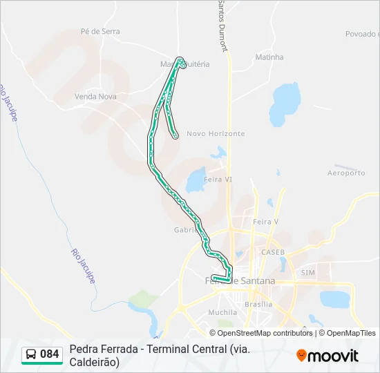 084 Bus Line Map
