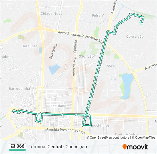 066 Bus Line Map
