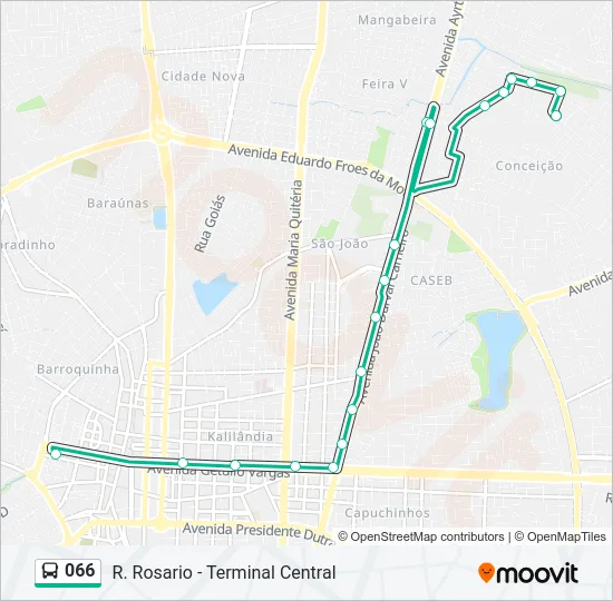 066 Bus Line Map