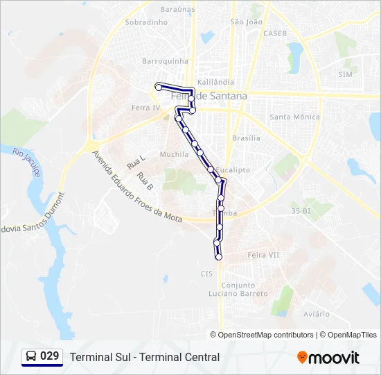 029 Bus Line Map