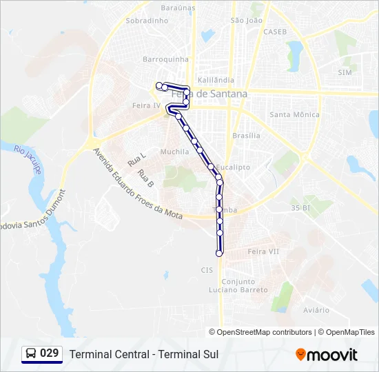 029 Bus Line Map