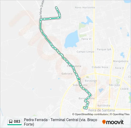 083 Bus Line Map