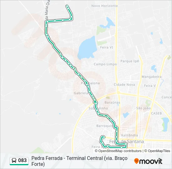 083 Bus Line Map