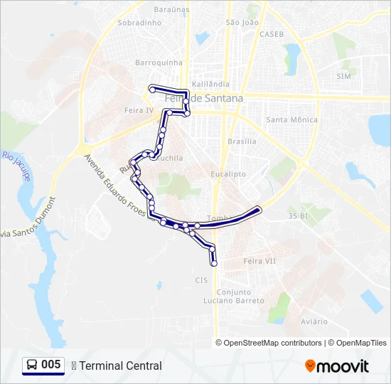 005 Bus Line Map