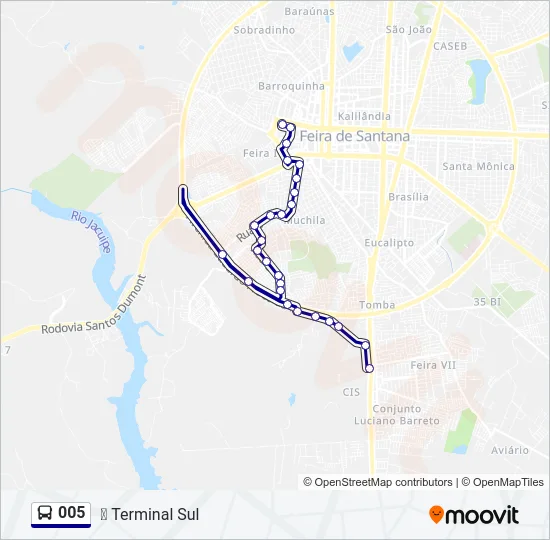 005 Bus Line Map