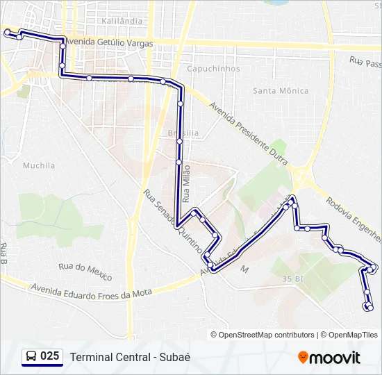 025 Bus Line Map