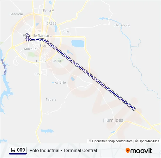 009 Bus Line Map