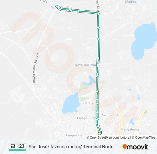 123 Bus Line Map