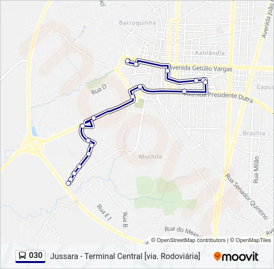 030 Bus Line Map