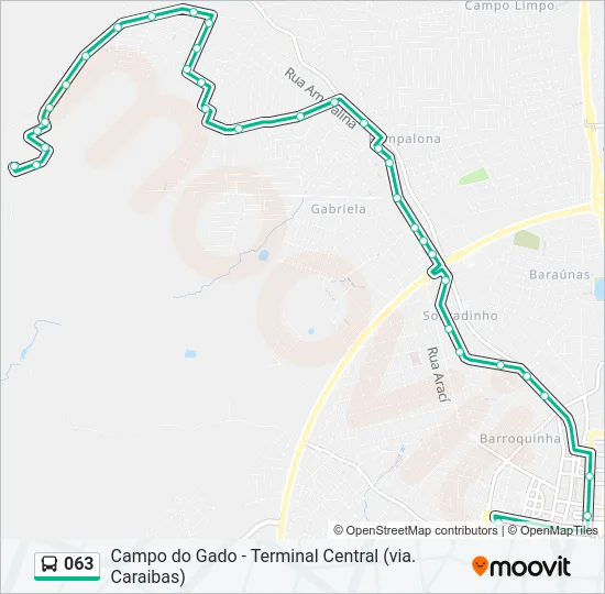 063 Bus Line Map