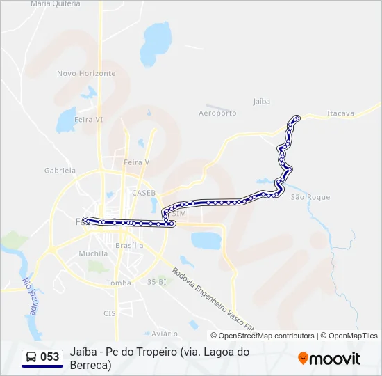 053 Bus Line Map