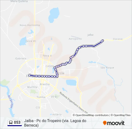 053 Bus Line Map
