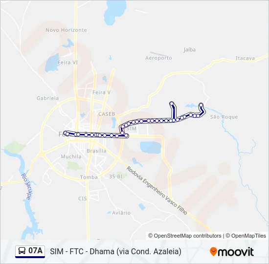 07A Bus Line Map