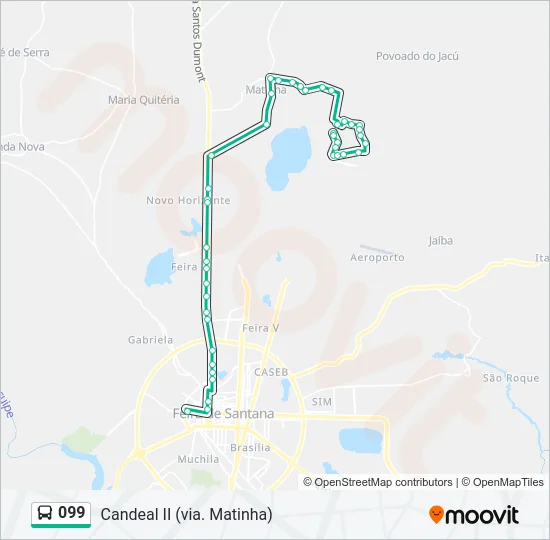 099 Bus Line Map