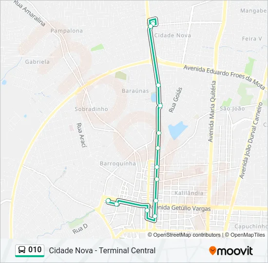 010 Bus Line Map
