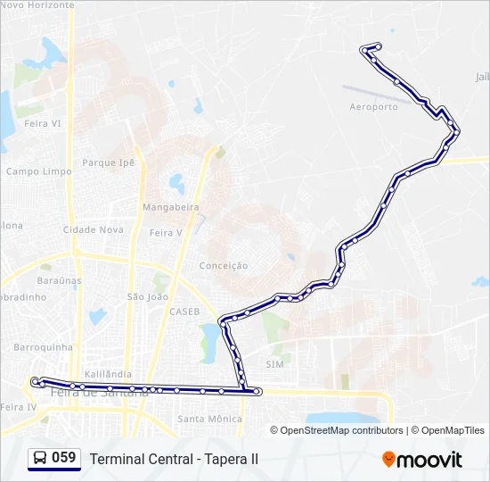 059 Bus Line Map
