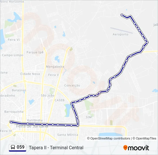 059 Bus Line Map