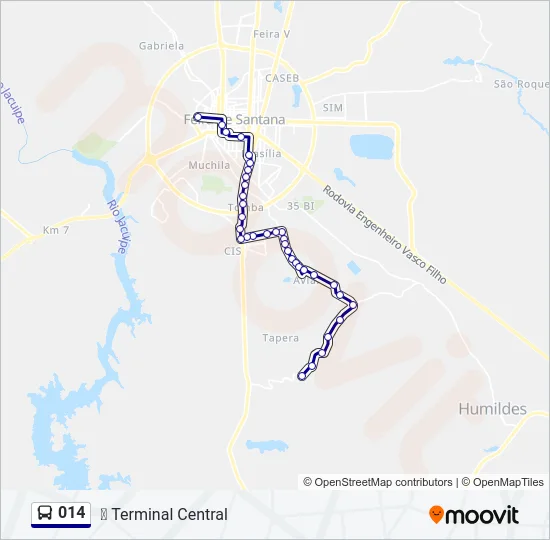 014 Bus Line Map