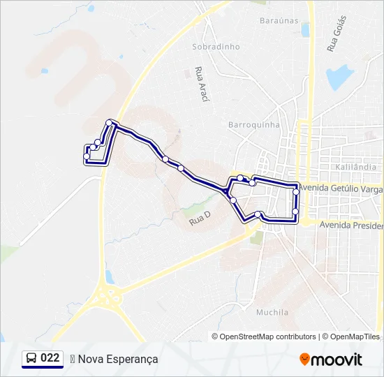 022 Bus Line Map