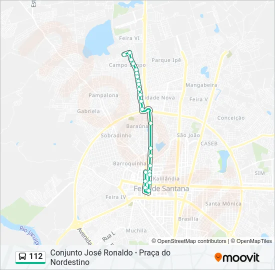 112 Bus Line Map