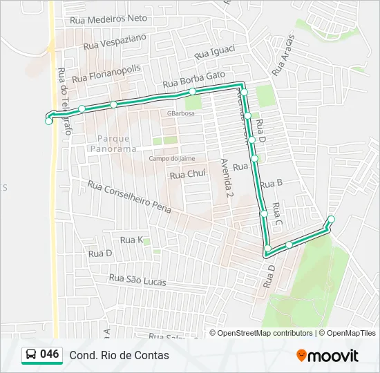 046 Bus Line Map