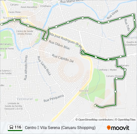 Rota da linha r20: horários, paradas e mapas - Centro (Atualizado)